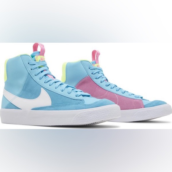 Nike Shoes - 2022 Blazer Mid '77 GS 'Dance - Baltic Blue Volt Pink' size 6.5 Women's (4.5 Y)